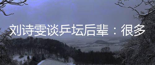 刘诗雯谈乒坛后辈🧑🏻‍🦳：很多年轻队员展示出不俗实力