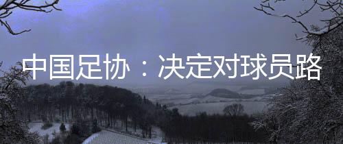 中国足协：决定对球员路俊伟停赛三场💂🏻‍♀️，罚款1.5万元