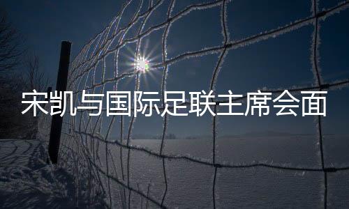 宋凯与国际足联主席会面 希望承办青少年国际赛事